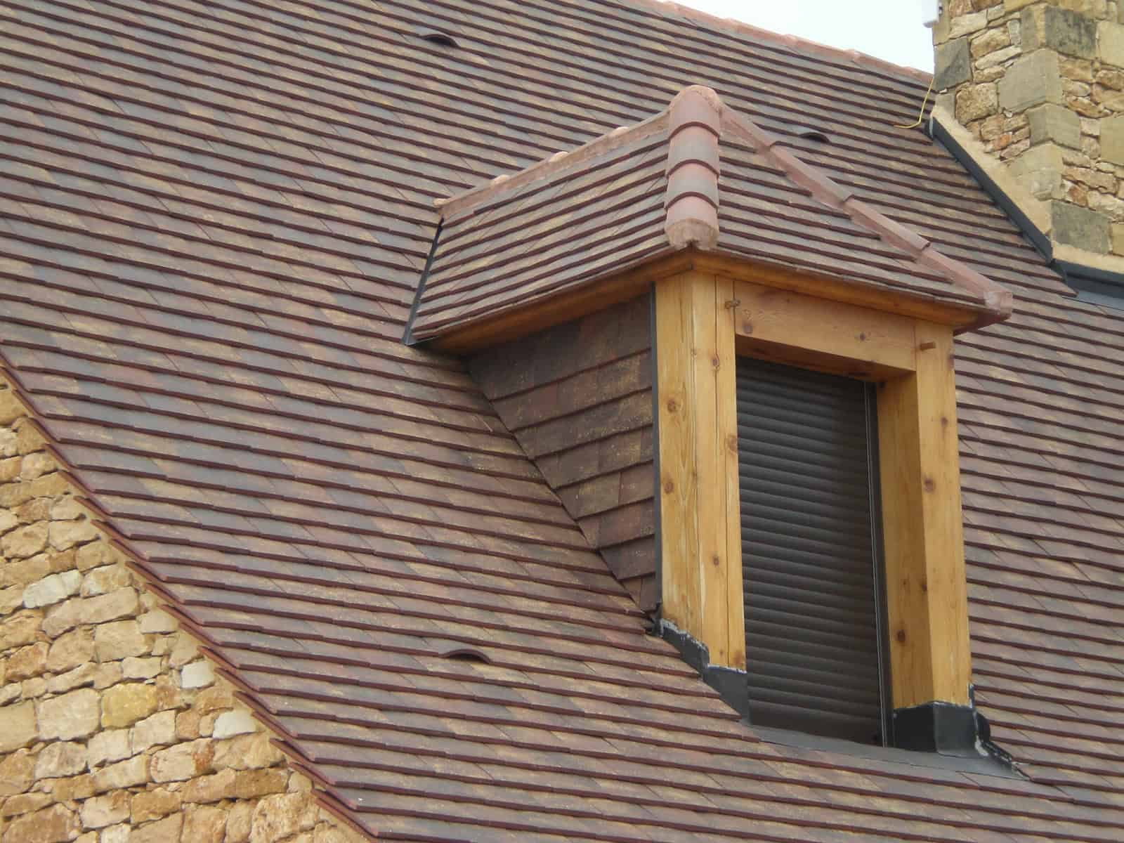 Edilians Clay Shingle Tile in Alezane Blend
