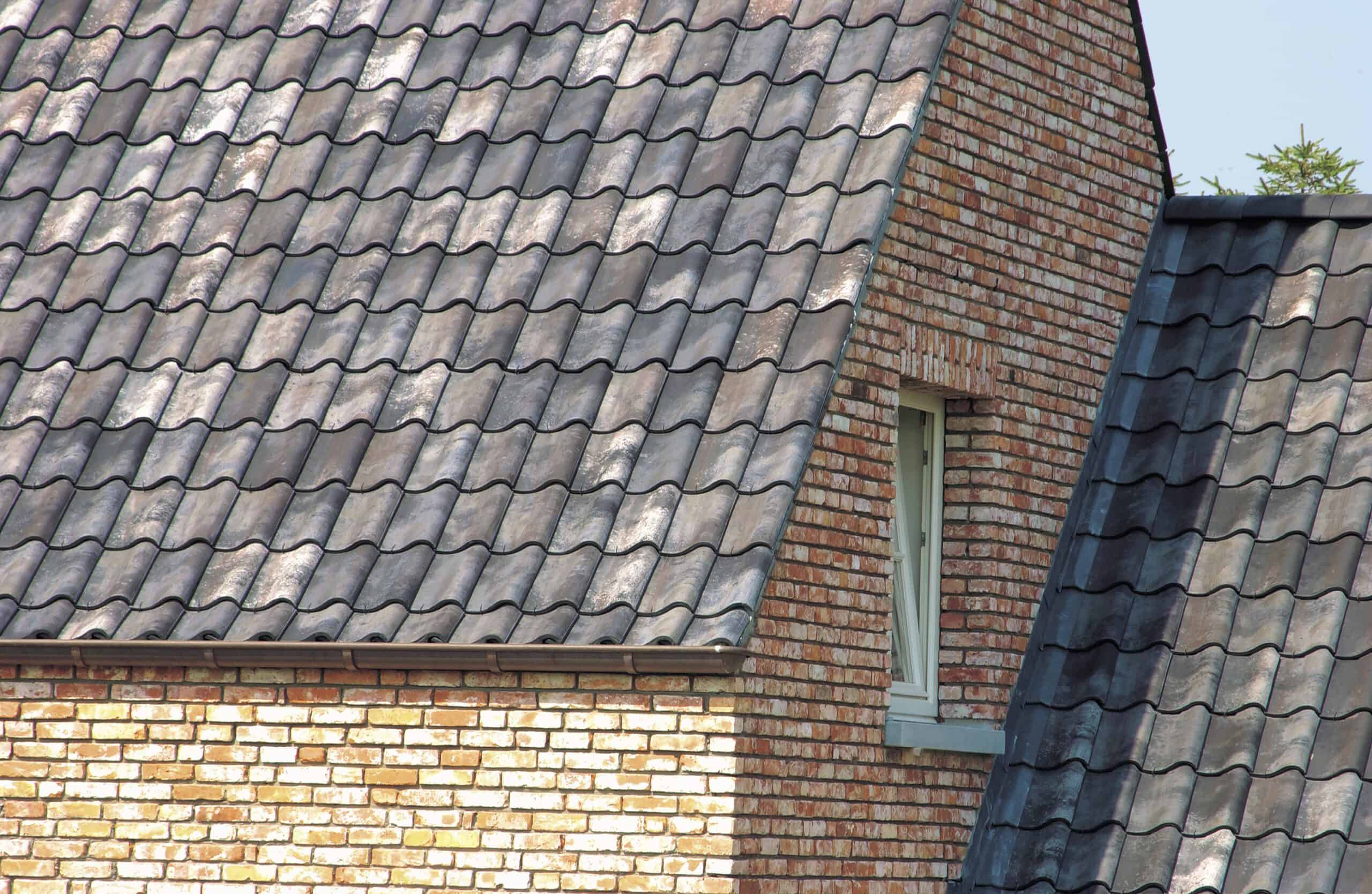 Traditional Roof In Belgium Using Pottleburg Pan Tile In Victorian Gray Blend