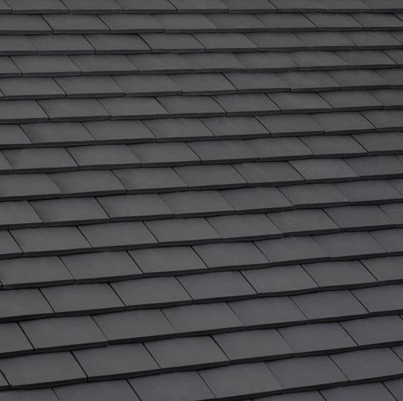 Slate blend of 20x30 Edilians French Clay Roof Tiles