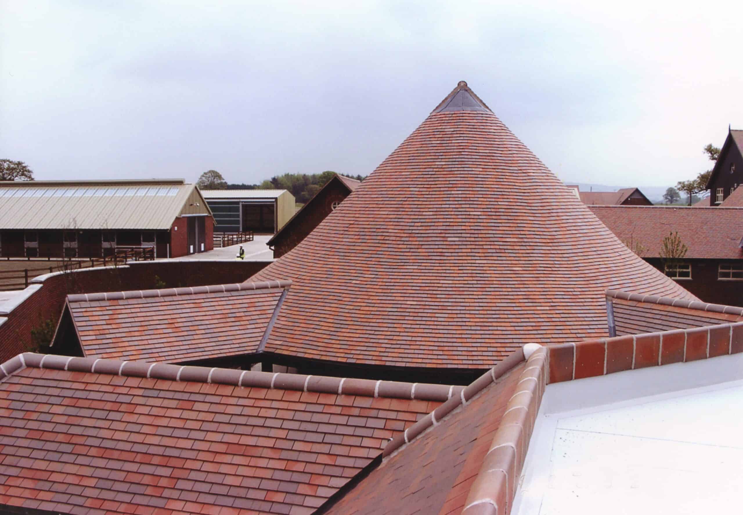 Brown Antique English Roof Tiles from Dreadnought
