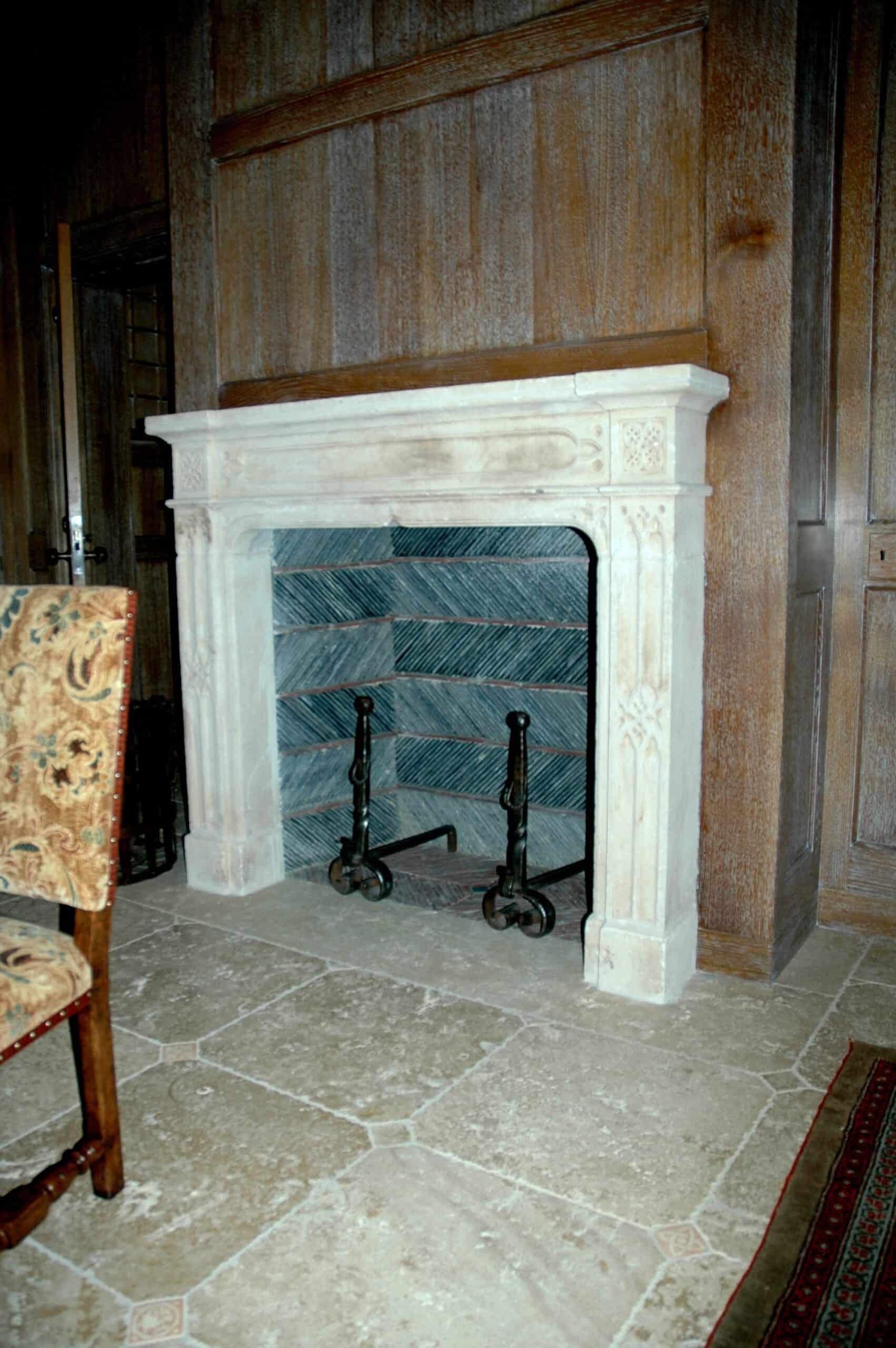 A Different Angle on an Amazing Tile Pattern Designed by Liederback & Graham Fireplace
