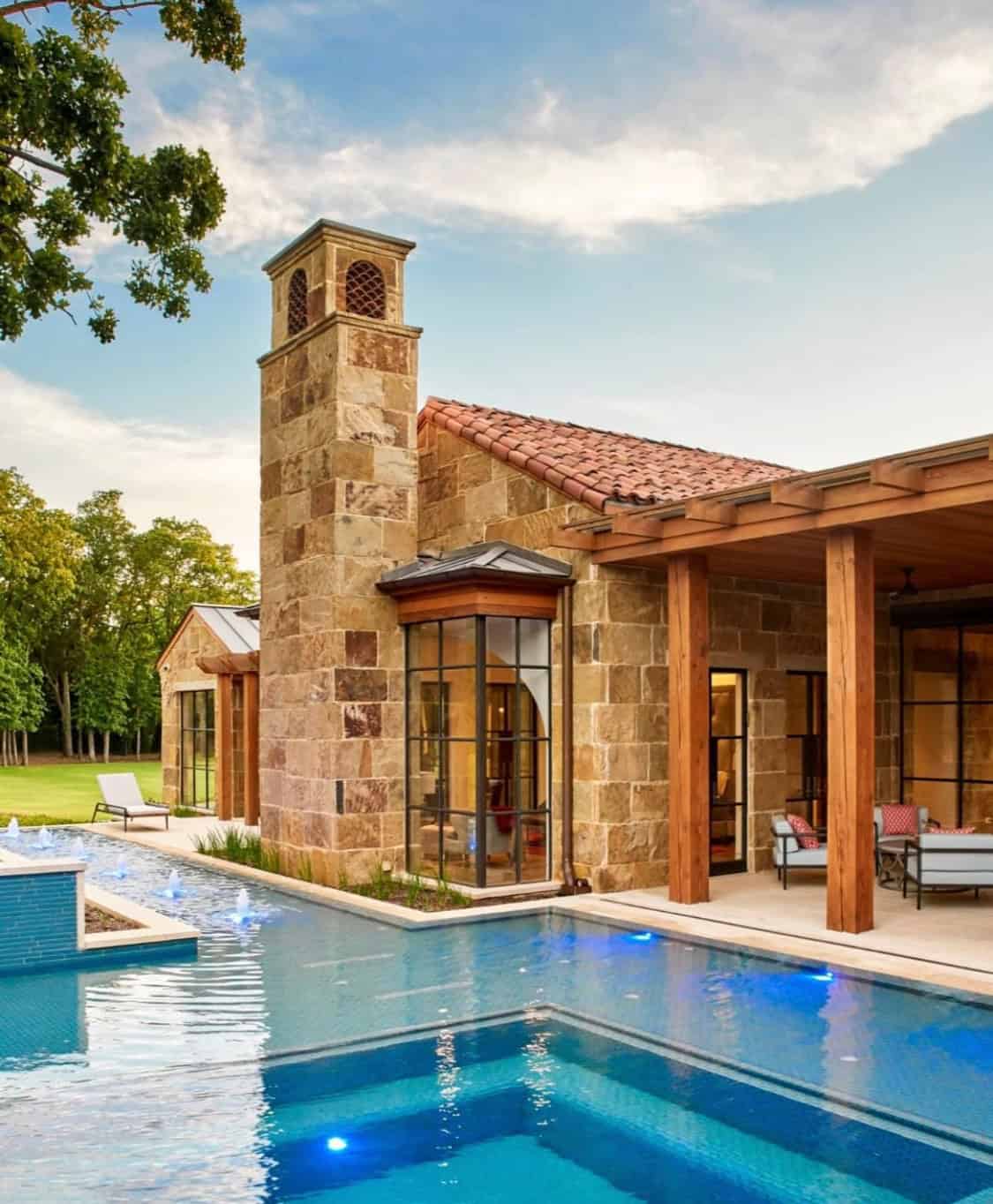 The subtle play of shadow and light across these tiles gives the roof texture and soul. Castilla Kiln Flash Finish in Tobacco