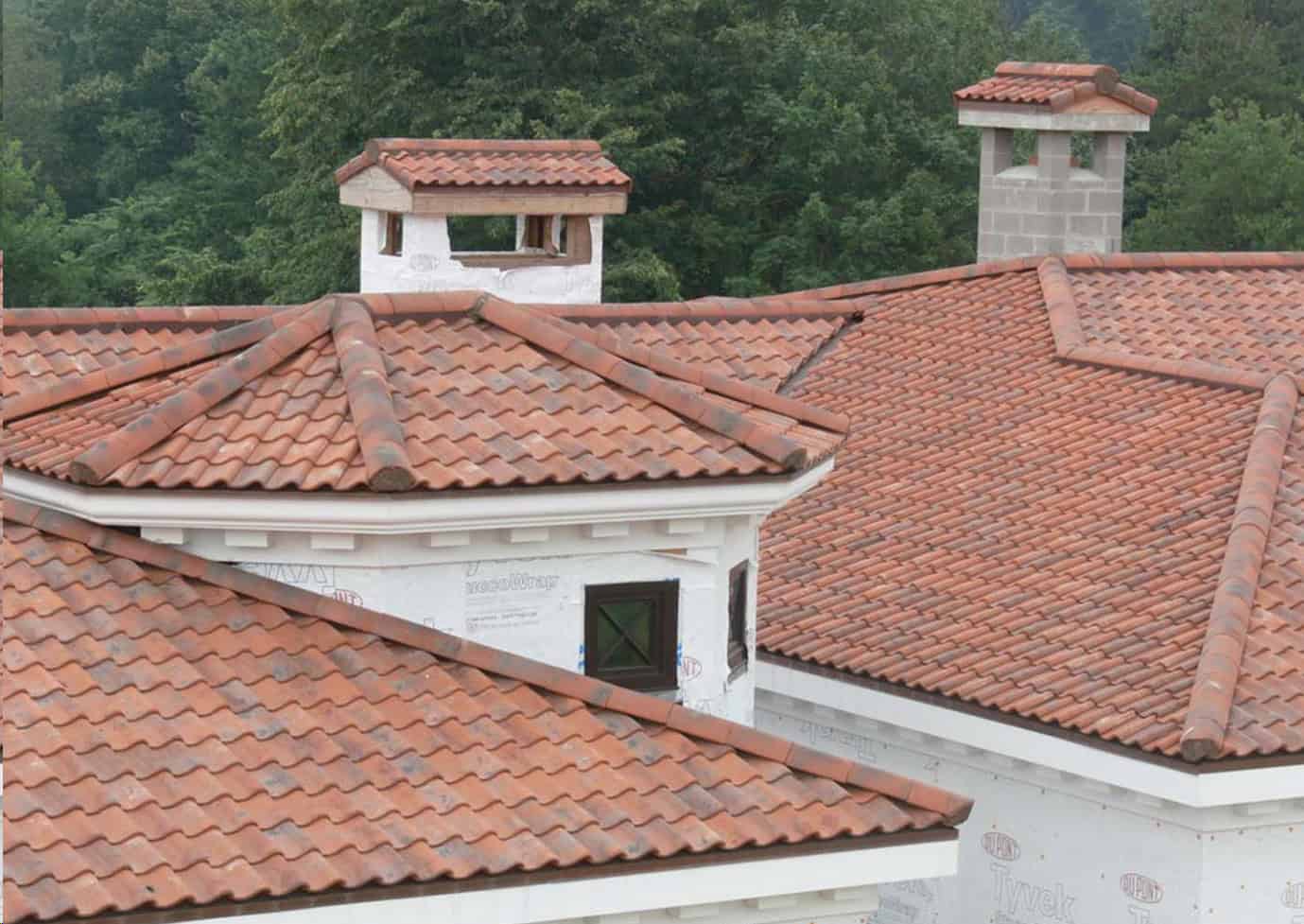 House Under Construction Using Victorian Blend Clay Roof Tiles