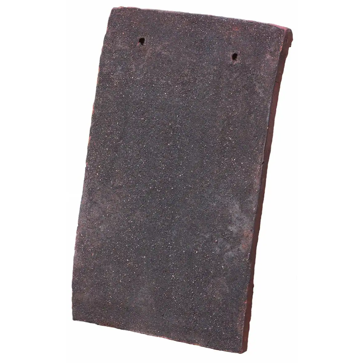 Close Up of Tudor Dark Antique Clay shingle tile