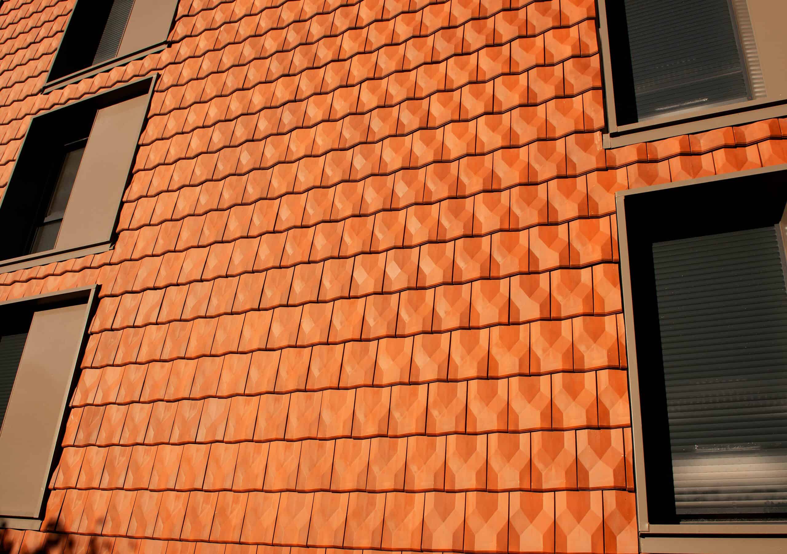 Diamant tiles used as exterior wall cladding