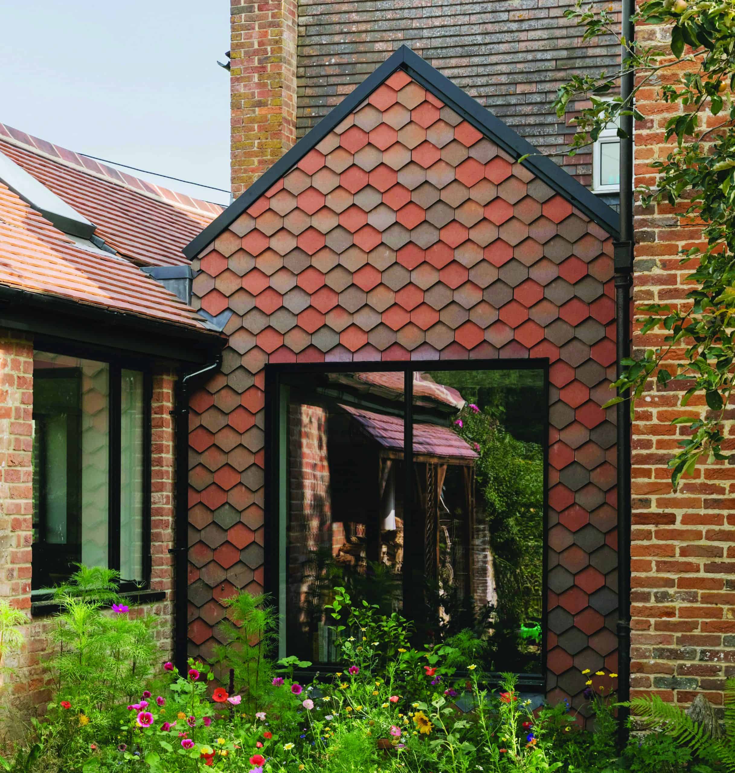 Amazing Wall Using Ornamental Roof Tiles from Dreadnought