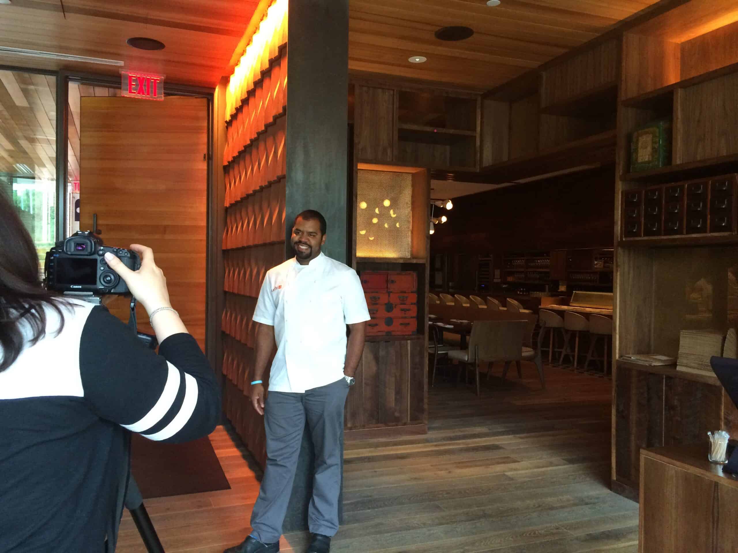 Diamant clay tiles used on an interior feature wall at Smoke House Restaurant in Austin Texas #2