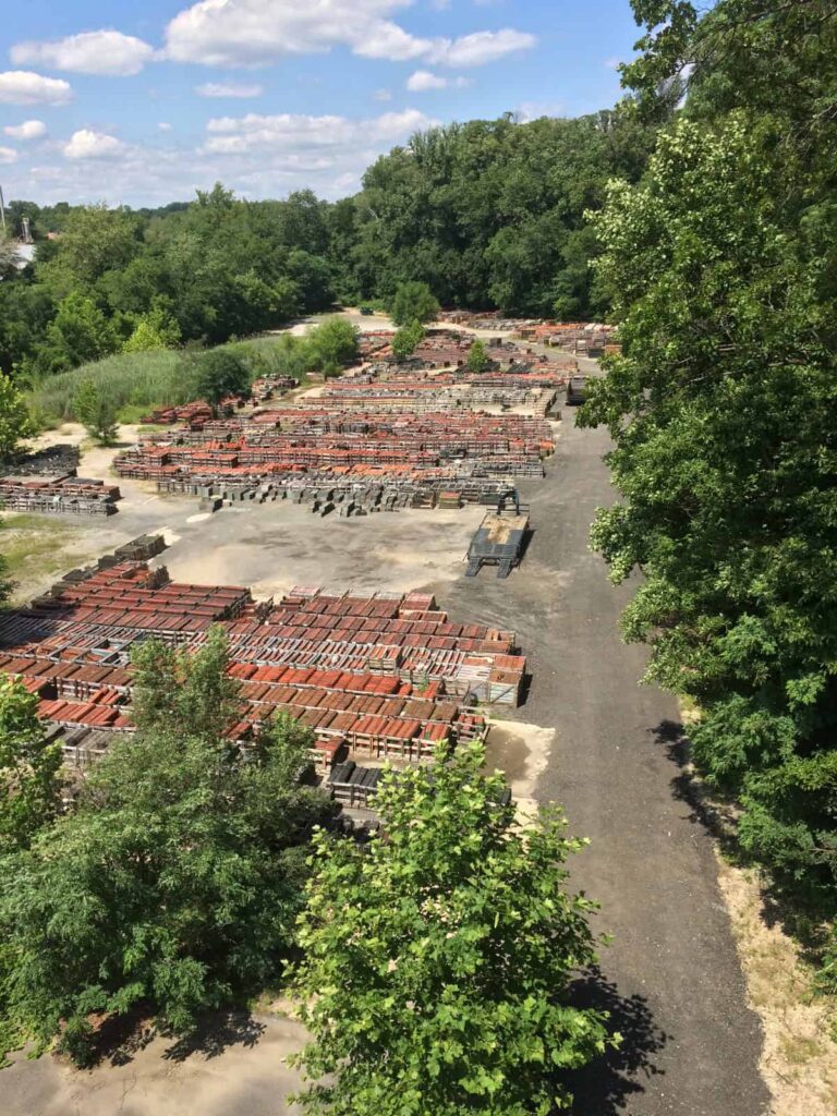 Clay Roof Tile in the yard in Wilmington DE