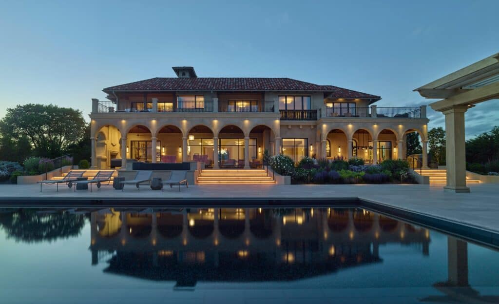 Mediterranean Estate – Clay Tile Roof & Arched Facade